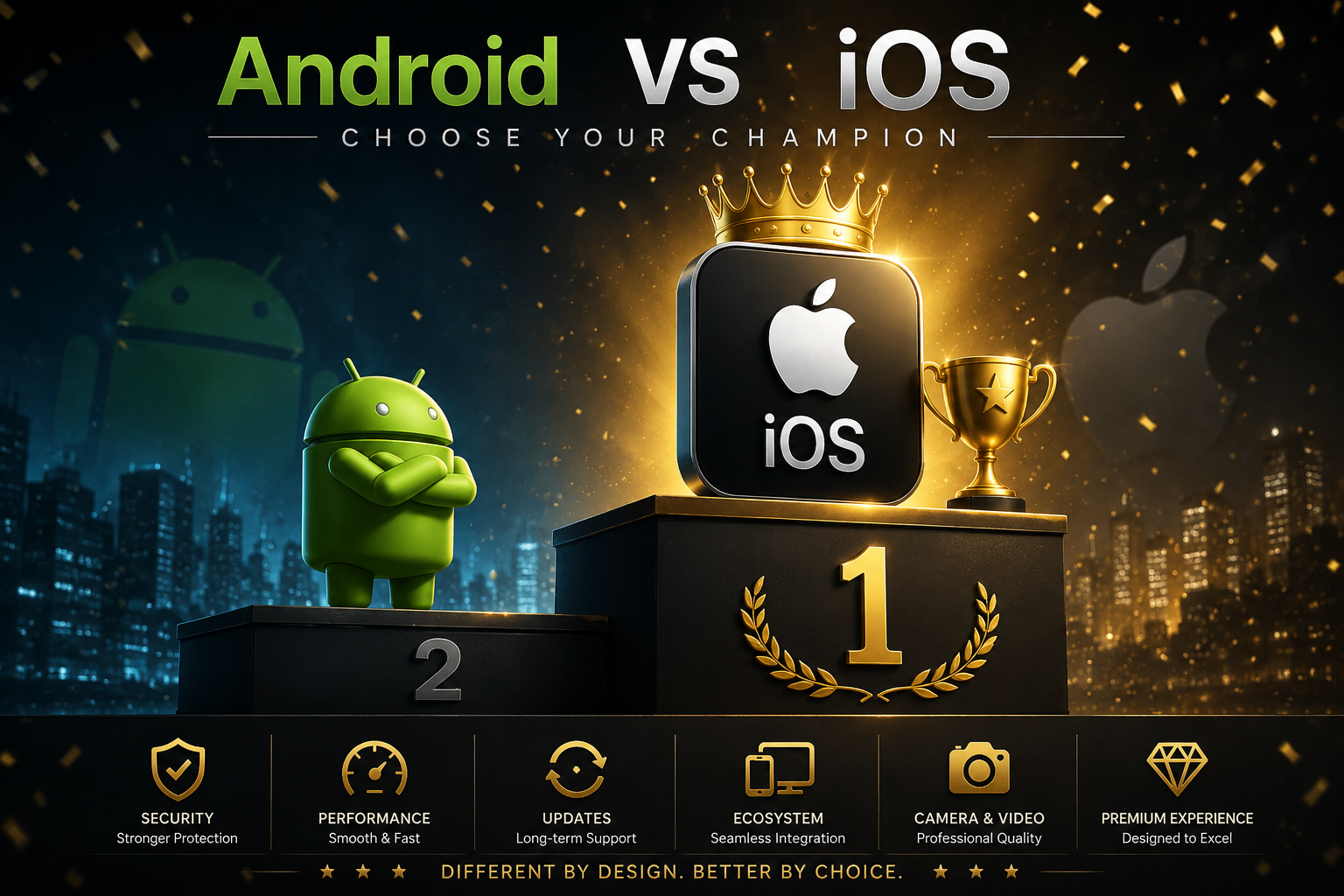 اندروید یا iOS؟ کدام سیستم‌عامل انتخاب بهتری است؟